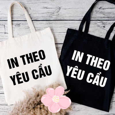 Túi vải canvas in hình theo yêu cầu